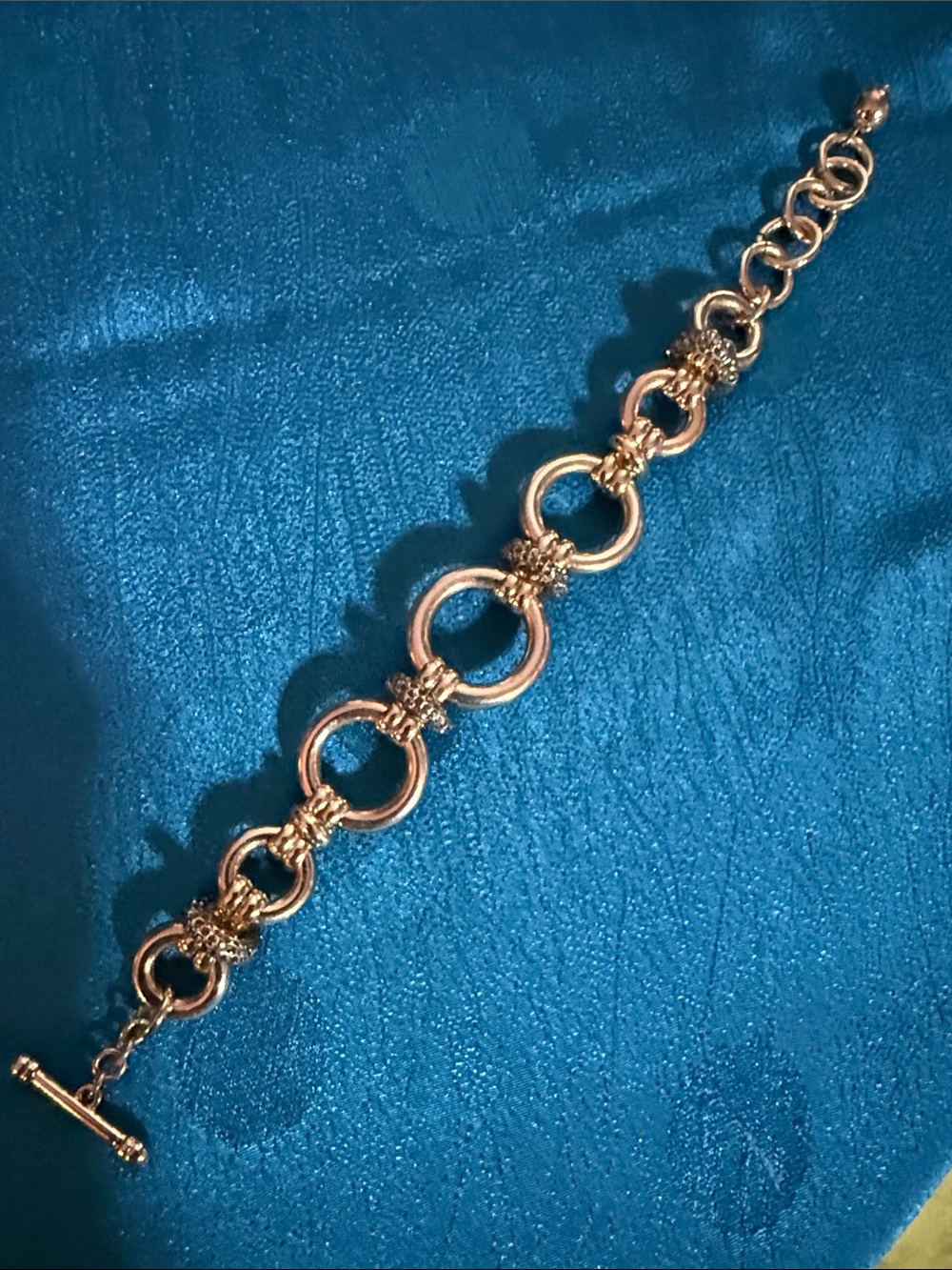 Gold-Tone Linked Circle Bracelet - Women Jewelry